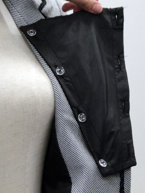 【ニッセン】異素材スーツ（変り織ジャケット＋シフォンプリーツスカート）の胸当て
